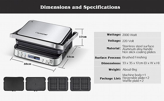 SMART MULTI CONTACT 6-IN-1 PRO GRILL ���� ������ 2025 ��� :  fire 10Pr0 