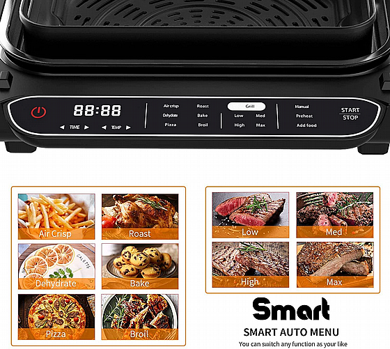 SMART SMOKLESS MULTI GRILL XXL Fuego-fire 8200XXL